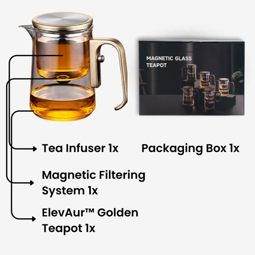 ElevAur™ Golden Teapot